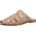 thumbnail image 1 of Cecelia New York Gloria Slide Sandals Peony Nude Closed Toe Caged Flats Mules (Peony, 7), 1 of 4
