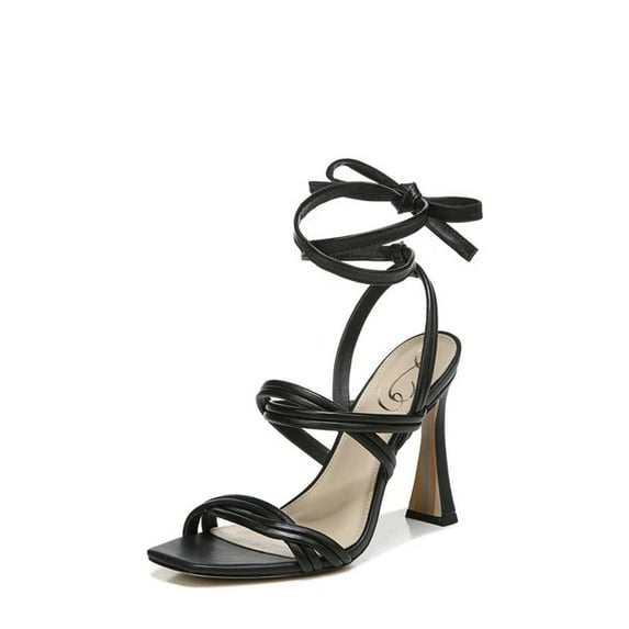 Cecelia New York London Black Patent Slip On Open Toe Heel Slide Sandals (Black, 11)