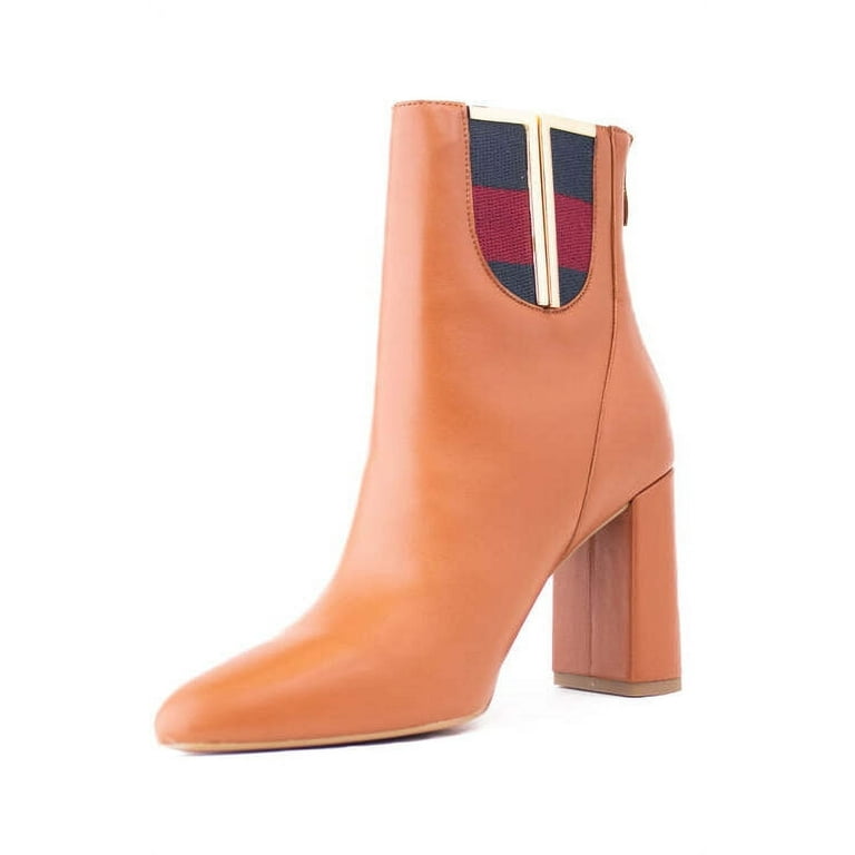 Cognac store color booties