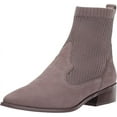 thumbnail image 1 of Cecelia New York Tomas Sock-Knit Leather Western Chelsea Bootie Taupe Sable (Sable, 7.5), 1 of 3