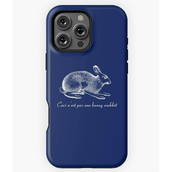 Ceci N'est Pas Une Bunny Wabbit Art N7583 Phone Case for iPhone 17 16 15 14 13 12 11 Pro Max