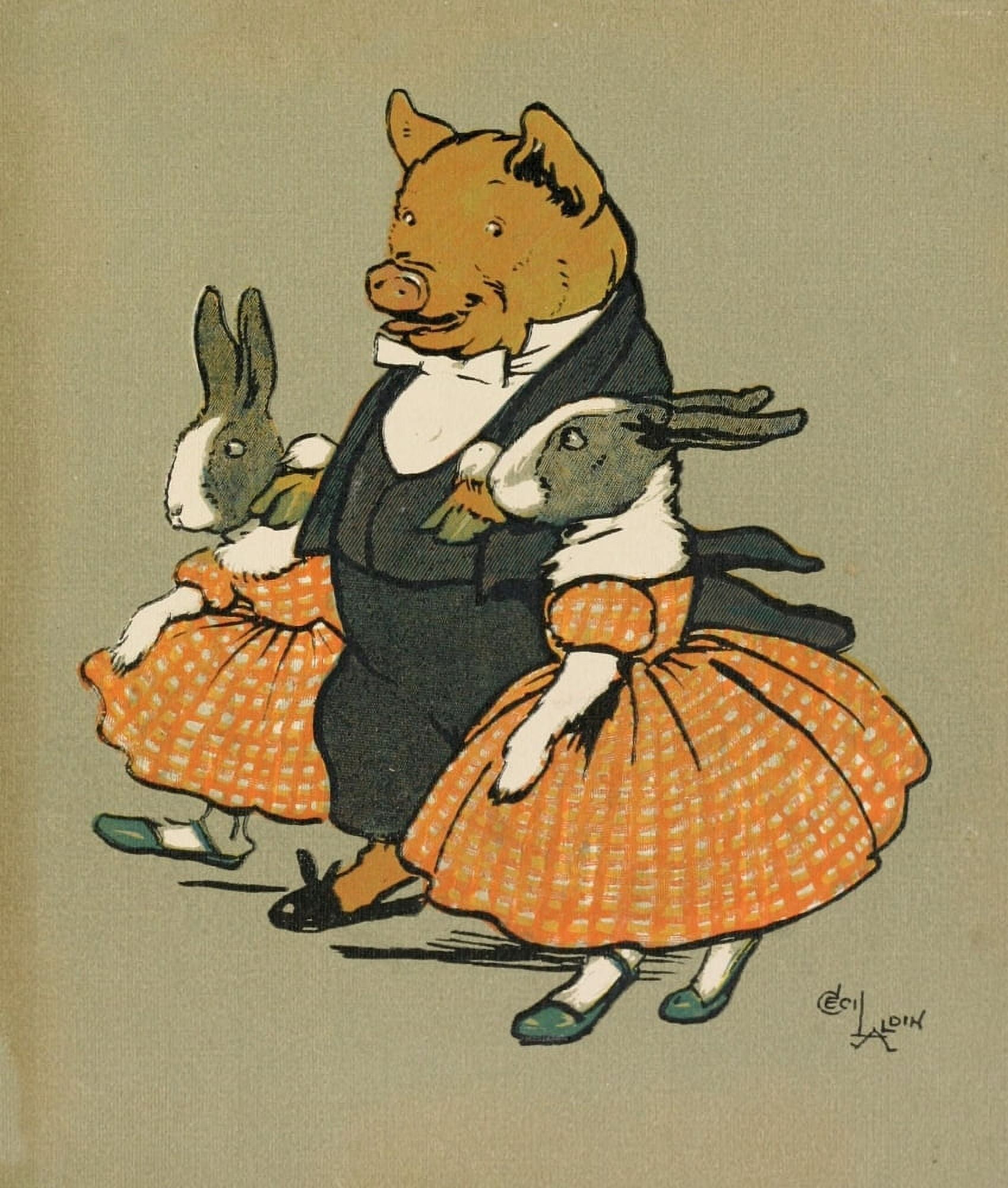 Cecil Aldins Merry Party 1913 Going to the dance Canvas Art - Cecil Aldin (24 x 36)