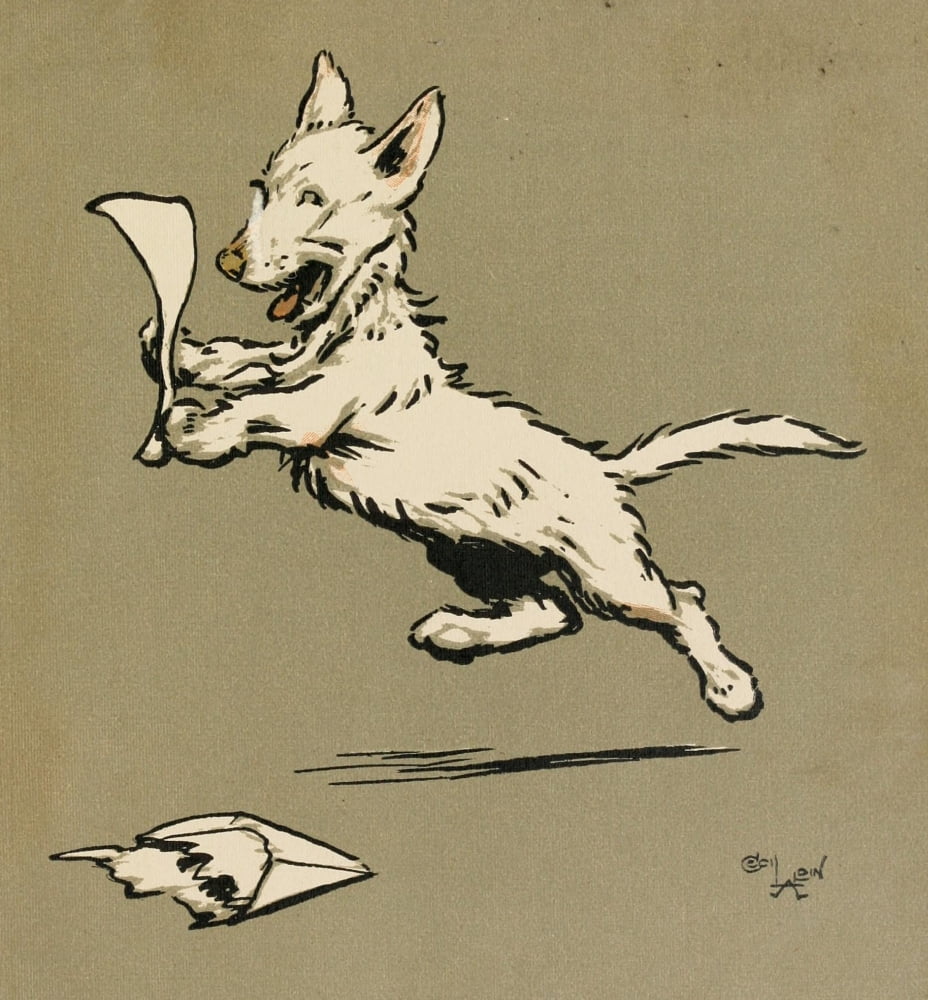 Cecil Aldins Merry Party 1913 Good news Canvas Art - Cecil Aldin (24 x 36)