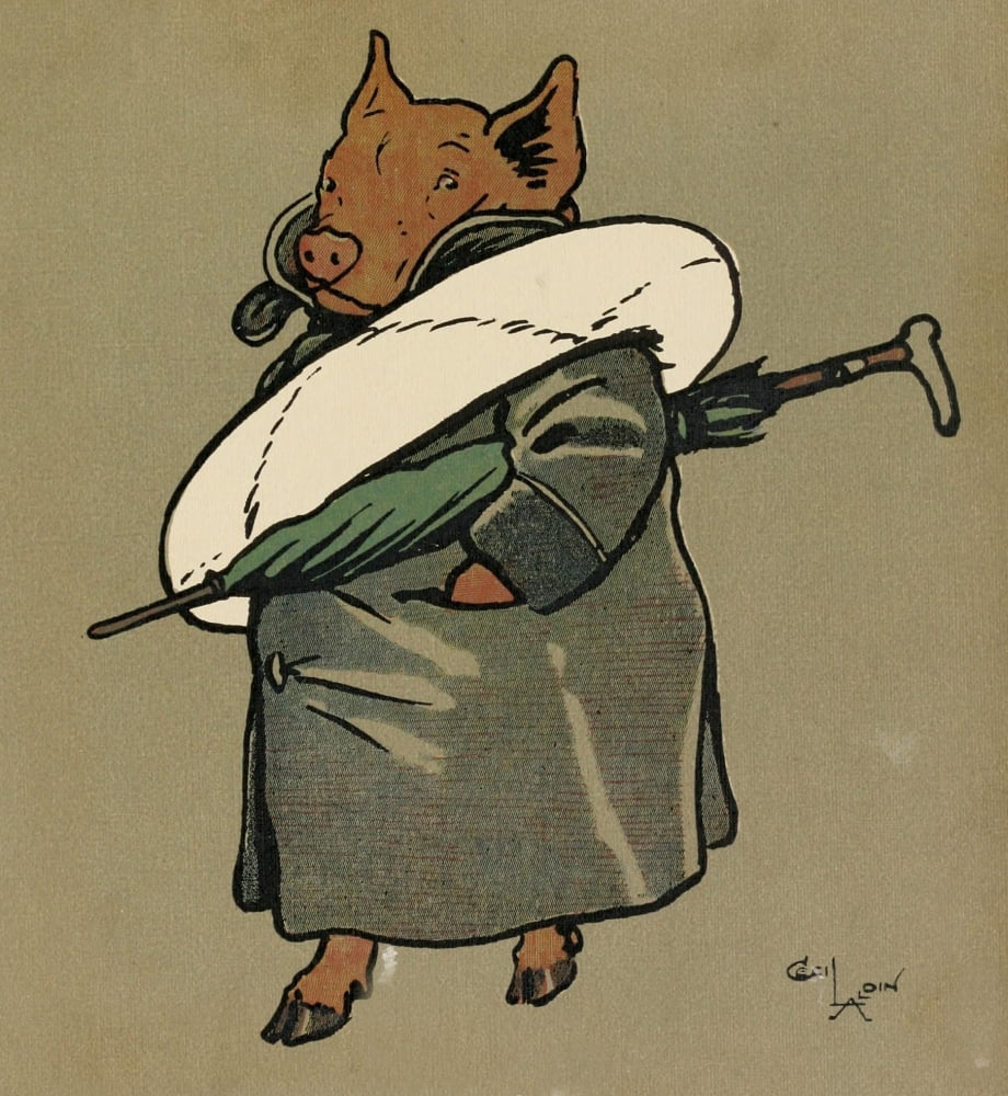 Cecil Aldins Merry Party 1913 Ready for anything Canvas Art - Cecil Aldin (18 x 24)