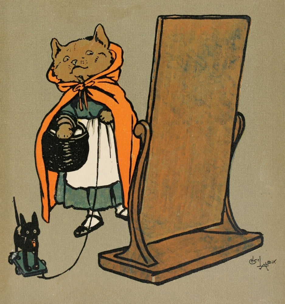 Cecil Aldins Merry Party 1913 The Red Riding Hood Canvas Art - Cecil Aldin (18 x 24)