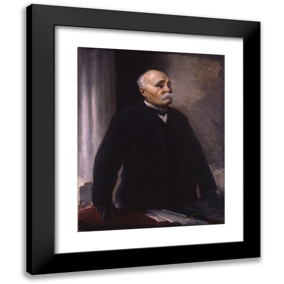 Cecilia Beaux 12x14 Black Modern Framed Museum Art Print Titled - Georges Clemenceau (1920)