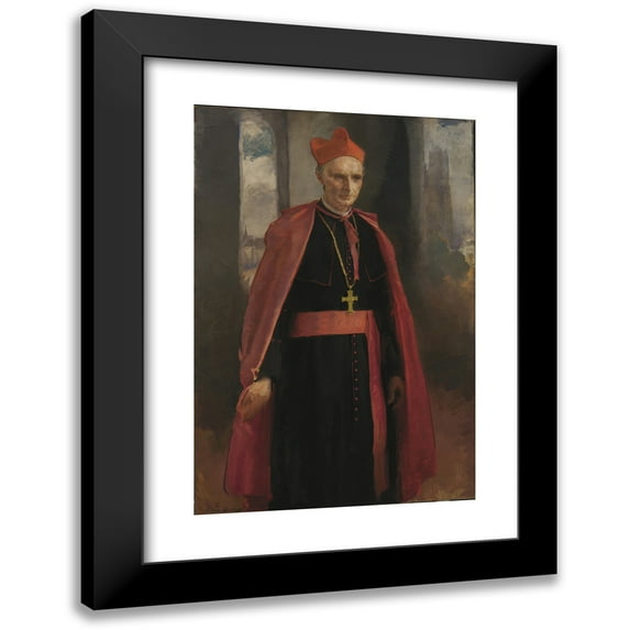 Cecilia Beaux 17x24 Black Modern Framed Museum Art Print Titled - Cardinal Mercier (1919)