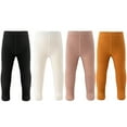 thumbnail image 1 of Cecorc Baby Tights Knit Socks Opaque Pantyhose Cotton Leggings Girls Fall Outfits, 4Pack, 0-3,3-6 Months, 1 of 5