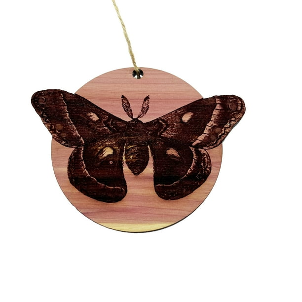 Cecropia Moth - Cedar Ornament Cecropia Moth - Cedar Ornament