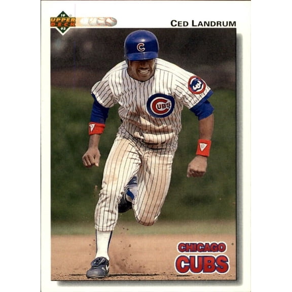 Ced Landrum 1992 Upper Deck MLB #50 Baseball Card Chicago Cubs