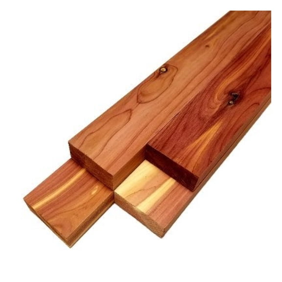 Cedar (Aromatic) Lumber - 3/4" x 2" (4 Pieces) (3/4" x 2" x 18")