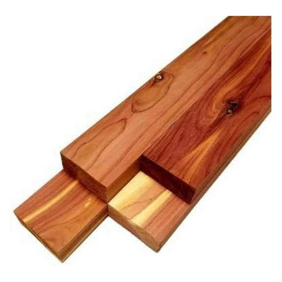Cedar (Aromatic) Lumber - 3/4" x 2" (4 Pieces) (3/4" x 2" x ") 3/4" x 2" x 48"
