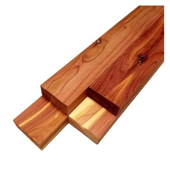 Cedar (Aromatic) Lumber - 3/4" x 2" (4 Pieces) (3/4" x 2" x ")