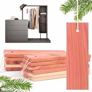 Aromatic Red Cedar Blocks for Clothes Storage, Natural Wood Chips & Planks for Closet Drawers and Shoe Cabinets, 12 Pieces