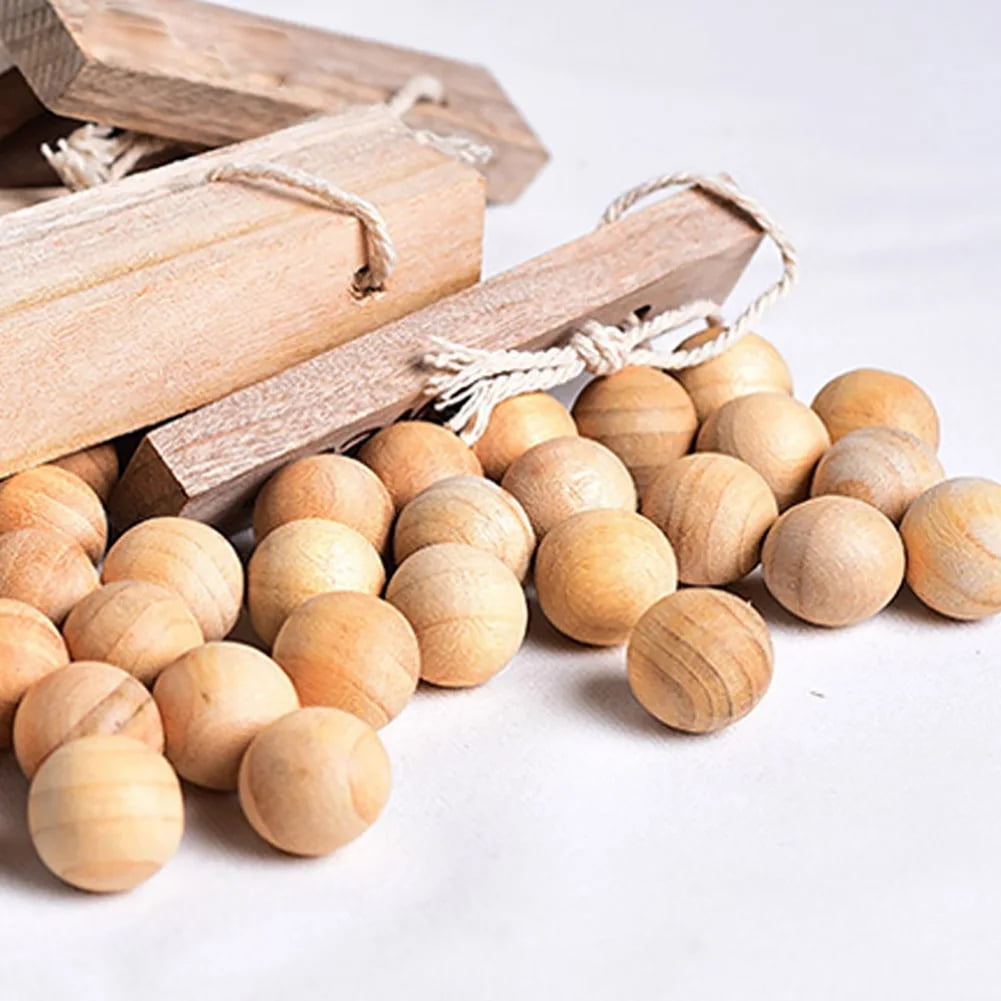 Cedar Blocks for Clothes Storage, 20 Pcs Natural Aromatic Cedar Balls, Closet Freshener Clothes