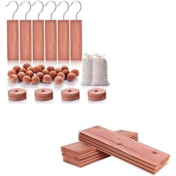 Cedar Blocks and Cedar Closet Liner Planks, Tongue and Groove, 100% Aromatic Red Ceder Wood for Closets and Drawers$$Home Decor, Kitchen, & Other