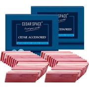Cedar Blocks for Closet Storage,100% Aromatic Red Ceder Blocks Cedar Planks Chips 32pcs for Closet Drawers