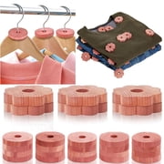 Cedar Blocks for Clothes Storage 100% Natural Aromatic Red Cedar Wood Rings 20Pcs Protection for Wardrobes Closets and Drawers