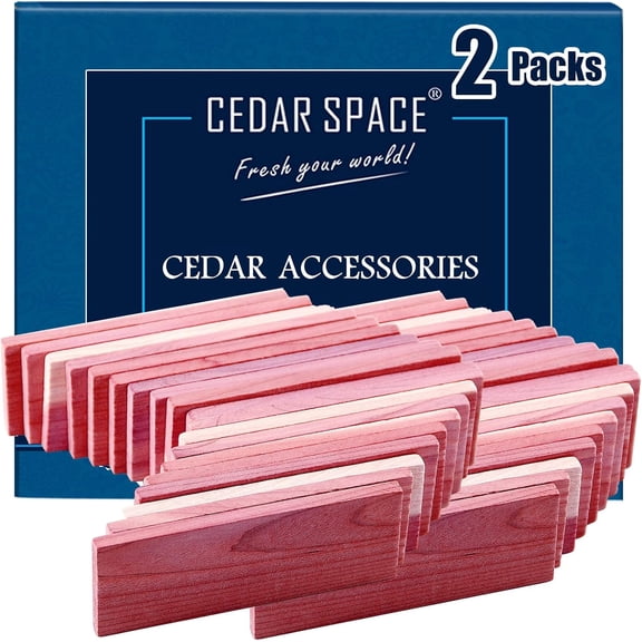 Cedar Blocks for Clothes Storage 16 Pcs, 2 Value Packs 100% Aromatic Red Ceder Blocks, Cedar Planks, Cedar Accessories for Closets Storage