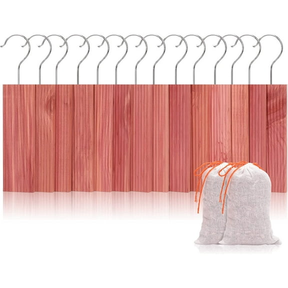 Cedar Blocks for Clothes Storage, Cedar Chips for Closets and Drawers, Aromatic Cedar Wood Balls and Cedar Sachets, Cedar Closet Freshener, 80 Pack