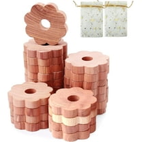 Cedar Blocks for Clothes Storage, Cedar Rings Cedar Chips for Closets and Drawers, Cedar for Closets Scented Cedar Wood Flowers Closet Freshener