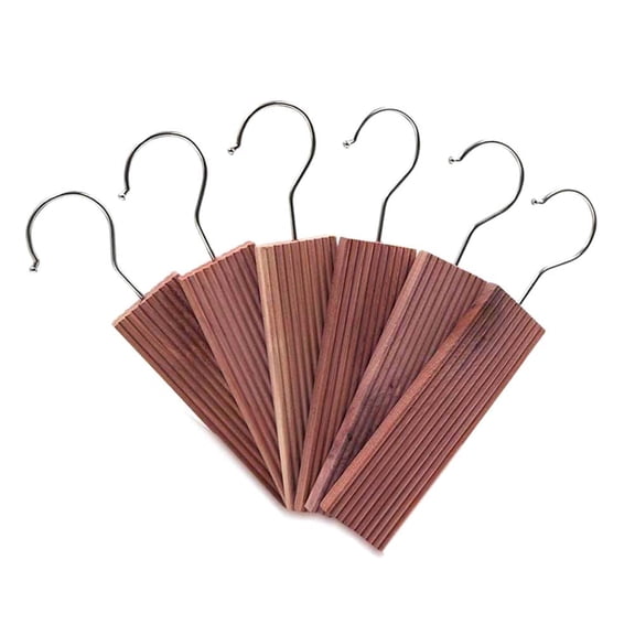 Cedar Blocks for Clothes Storage Natural Aromatic Cedar Hang Ups 5 Pack