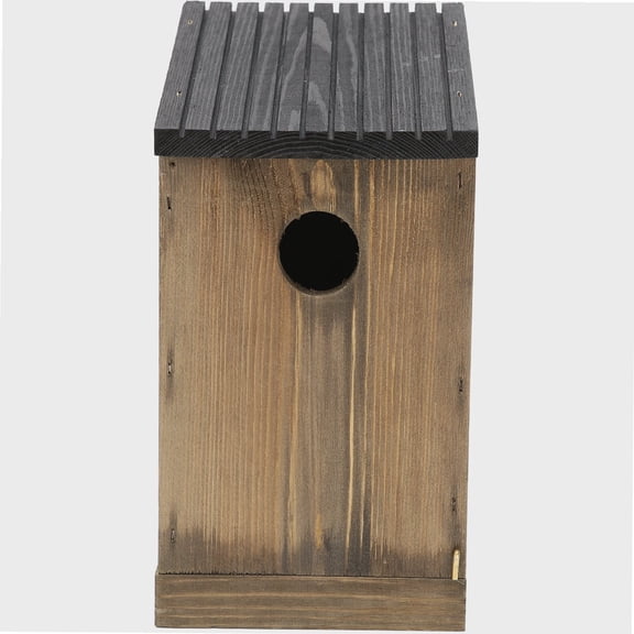 Cedar Blue Bird Wooden House Rustic Bird House Sculpting Bird House DIY Decorative Bird Nest with Hanging Home Gardening for Bird House Home Decor