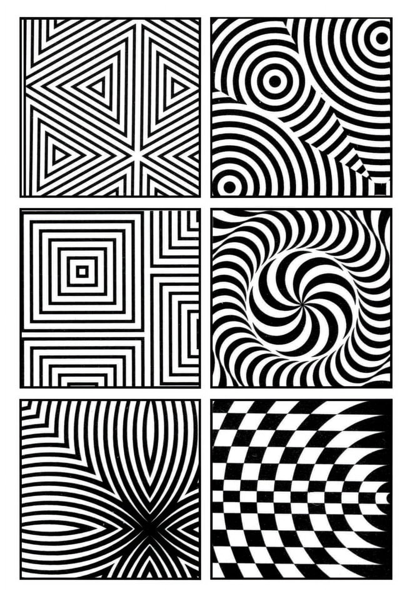 Cedar Canyon Rubbing Plates Set of 6, Op Art