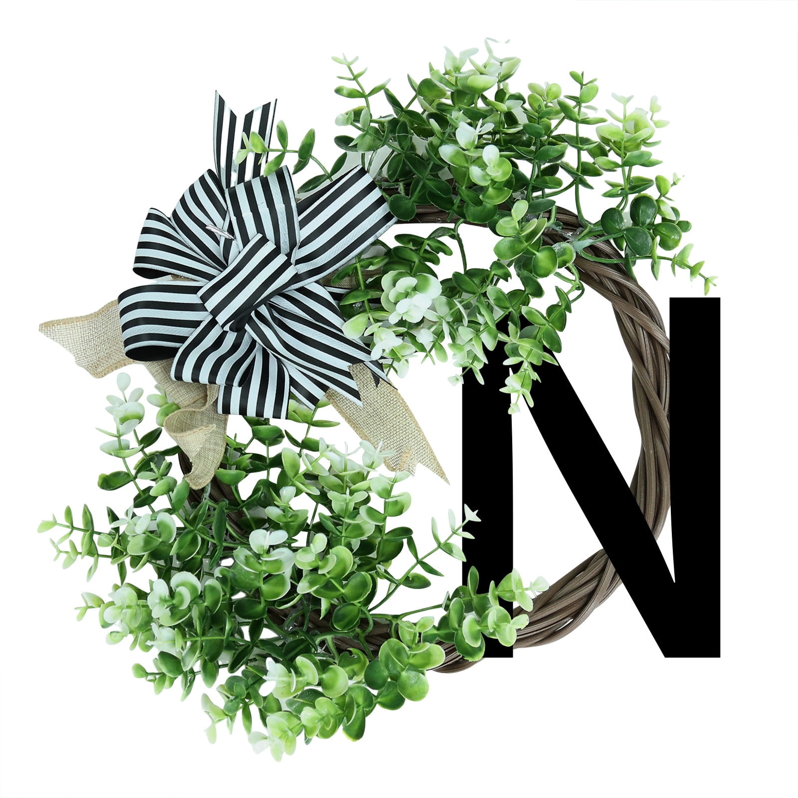 Cedar Christmas Wreath Unique Last Name Year Round Front Door Wreath