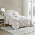 thumbnail image 1 of Cedar Court Hyde Damask Blush 3-Piece Ultra Plush/Sherpa Comforter Set - King, 1 of 5
