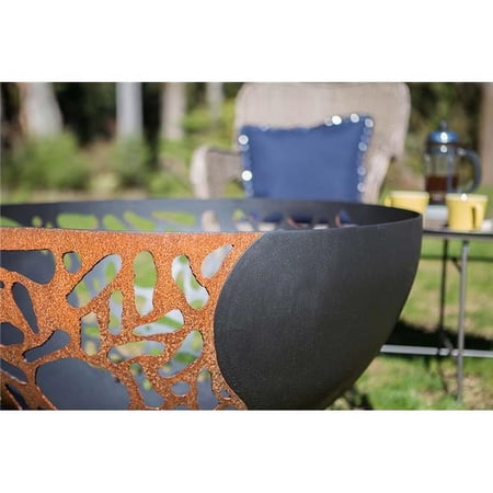 Cedar Creek Sculptures 20002-NGML Blended Forces Fire Pit - Natural Gas with Match Lit