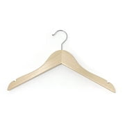 Cedar Elements - Baby/Toddler/Children Wooden Hangers 12 Pack for Kids Clothes NB-4T ; Perfect for Nursery Organizers and Closet Storage Baby/Toddler Hangers NB-4T, Natural Wood