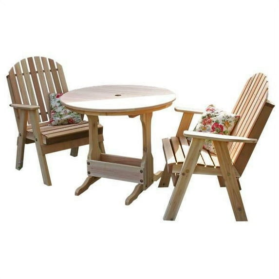 Cedar Fanback Bistro Set
