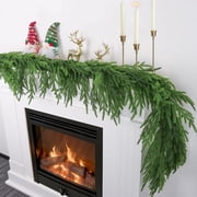 Cedar Garland with Soft Thickness Pine, 6FT Christmas Garland, Pine Garland, Spring Garland, Evergreen Garland, Realistic Pine Garlands, Garland for Mantle Spring Home Fireplace