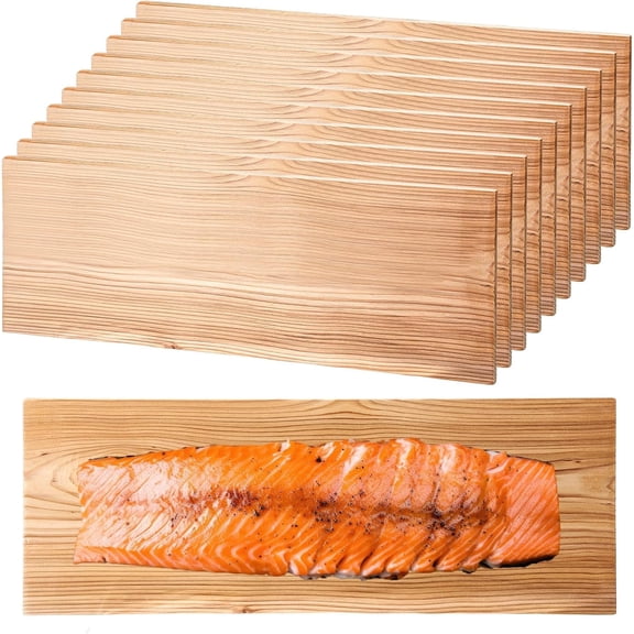 Cedar Grilling Plank for Salmon and Fish 15 x 5.5 Inches 10 Pack
