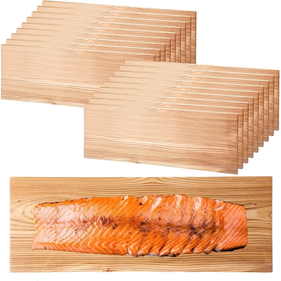 Cedar Grilling Plank for Salmon and Fish 15 x 5.5 Inches 20 Pcs