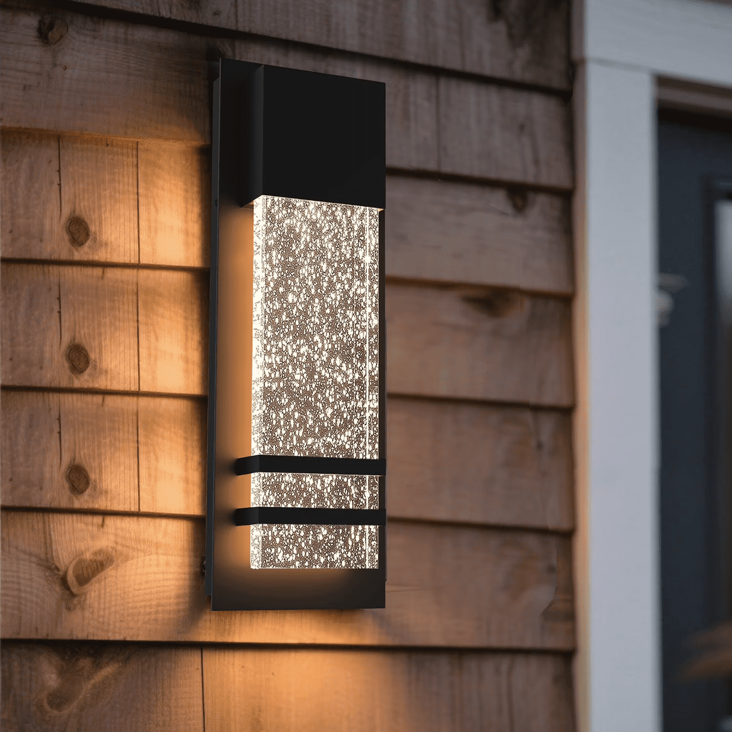 Cedar Hill LED Outdoor Wall Light 470 Lumen, Exterior Wall Sconces Porch Light for Doorway Garden Hallway Patio Living Room