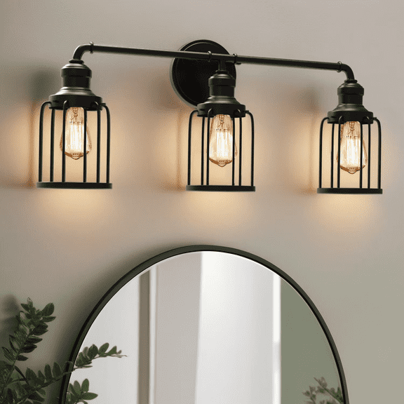 Cedar Hill Modern Bathroom Light,3-Light 2400 Lumen Integrated LED Vanity Light for Bathroom Living Room Hallway