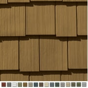 Cedar Impressions Double 7in. Staggered Perfection Shingle Siding 1/2 Square - Mountain Cedar