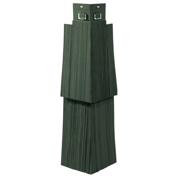 Cedar Impressions Double 9in. Staggered Rough Split Mitered Corner (Carton of 20) - Forest