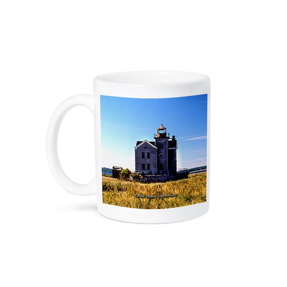 Cedar Island Lighthouse At Cedar Point County Park, 15oz Mug