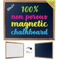 thumbnail image 1 of Cedar Markers 27"x20" Framed Chalkboard Sign. 100% Non-Porous Erasable Blackboard and Whiteboard. Chalk Board for Chalk Markers. Homeschool Magnet Board Decorative Big Chalkboard for Every Event., 1 of 18