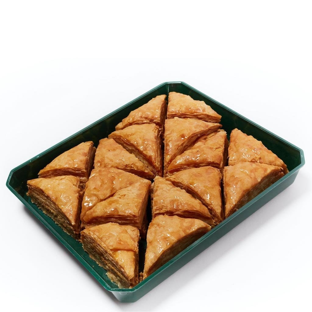 Cedar Pastries 16ct Mediterranean Triangle Baklavas with Walnuts, Almonds, Cashews - Kosher & Halal Premium Sweets