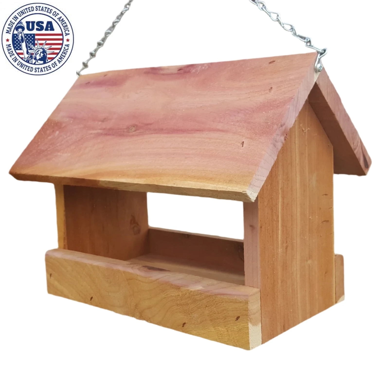 Cedar Platform Feeder for birds (10"), Bird Houses by Mark, Made in USA