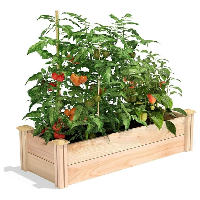Cedar Raised Garden Bed, 16" x " x 11" Made in USA with North