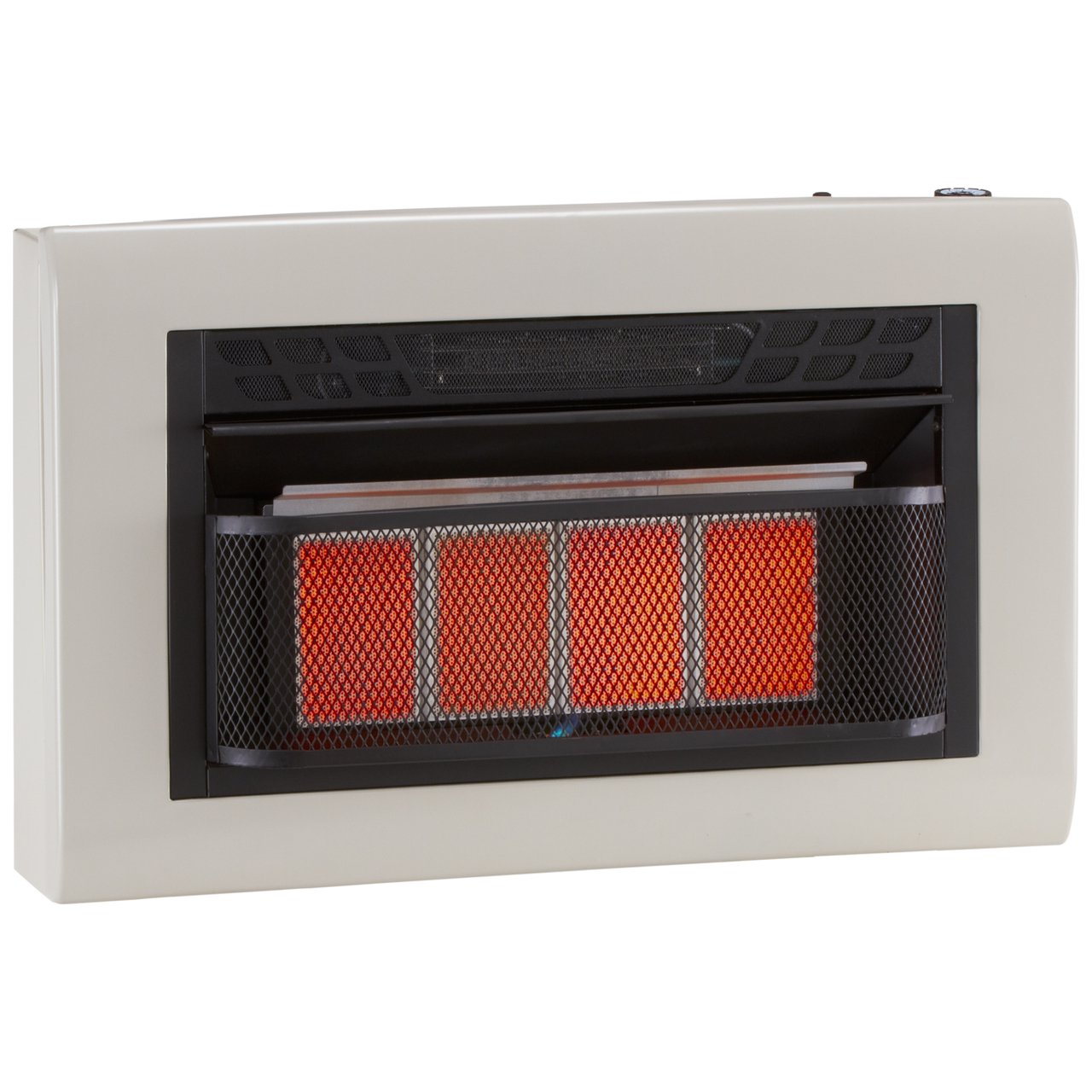 Cedar Ridge Hearth Dual Fuel Ventless Infrared Heater Model# CH4TPU - 4  Plaque, 25,000 BTU, T-Stat Control - Walmart.com