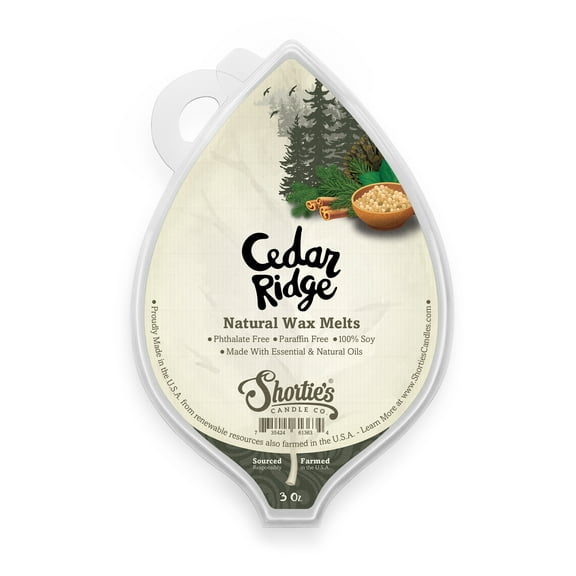 Cedar Ridge Soy Wax Melts - All Natural + Essential Oils + Phthalate Free - Shortie's Candle Company