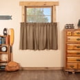 thumbnail image 1 of VHC Brands Ridge Plaid Cotton Rustic Kitchen Curtains Rod Pocket Hanging Loops 36x36 Tier Pair, Cedar Green, 1 of 5