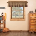 thumbnail image 1 of VHC Brands Rustic-Kitchen Curtains Ridge-Rod Pocket Cotton Hanging Loops Patchwork Plaid 16x72 Valance, Cedar Green, 1 of 5