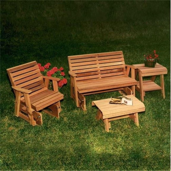 Cedar Rocking Classic Gliders & Tables Set